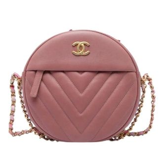 Chanel Pre-owned Crossbody Bag - Dames - Pre-owned - Roze - Maat: ONE Size Leer