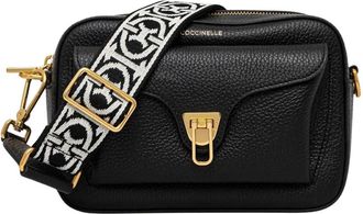Coccinelle Crossbody Tas - Dames - Schoudertassen - Zwart - ONE Size - Leer - Tassen