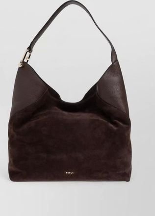Furla shoulder bag gold tone hardware leather