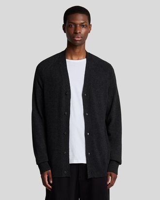Lyle & Scott V-hals Gebreide Cardi - Zwart