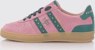 Philipp Plein Sneakers Retro Rebel in camoscio con stelle applicate