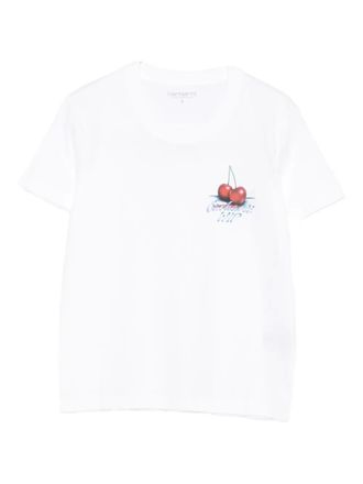 Carhartt Work in Progress cherry print T-shirt - women - Cotton - M - White