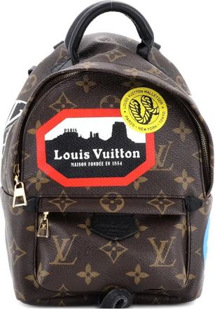 Louis Vuitton Palm Springs Limited Edition World Tour Monogram Canvas Mini backpack - Marrone