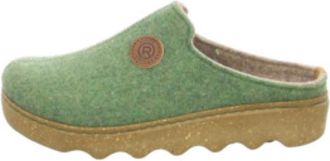 Rohde Groene damesslippers comfortabel zacht filz - Dames - Pantoffels - Groen - 37 EU - Schoenen