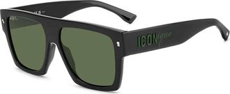 Dsquared2 7Zj/Qt Zonnebril - unisex - Zonnebrillen - Zwart - 58 MM - Accessoires