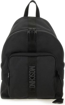 Moschino Cordura Nylon Rugzak Groot - Heren - Rugzakken - Zwart - ONE Size - Nylon - Tassen