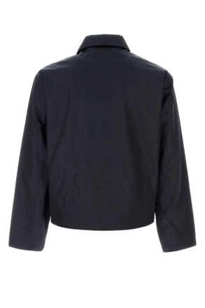 Prada Mens Navy Blue Re-Nylon Jacket Blu Giubbini