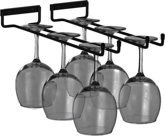 Sorbus Pack Of 2 Wine Glass Racks