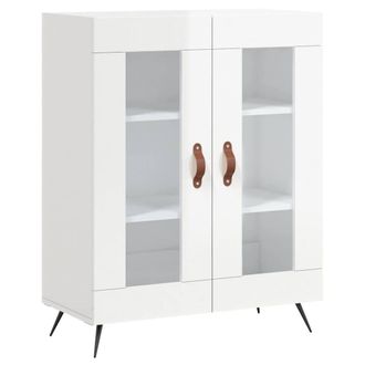 Berkfield Home Sideboard High Gloss White 69.5x34x90 cm Engineered Wood