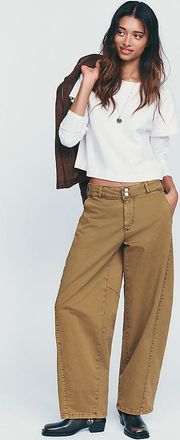 Pilcro Aero Wide-Leg Chino Pants