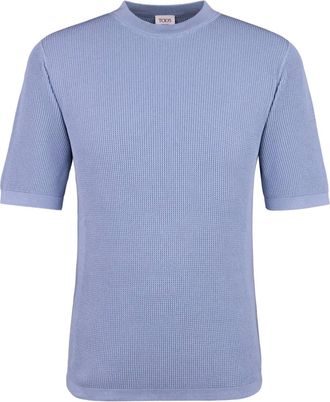 Tod's ribbed short-sleeve T-shirt - Blue