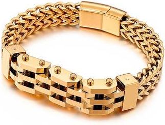 Eye Candy Los Angeles Mens Lucas Bracelet in Gold at Nordstrom Rack