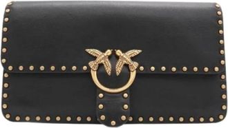 Pinko Pinko - Tassen > Schoudertassen - Dames - Schoudertassen - Zwart - ONE Size - Katoen - Tassen