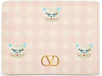 Valentino Garavani Wallets & Cardholders, female, Pink, Size: ONE SIZE VLogo Signature Patterned Wallet