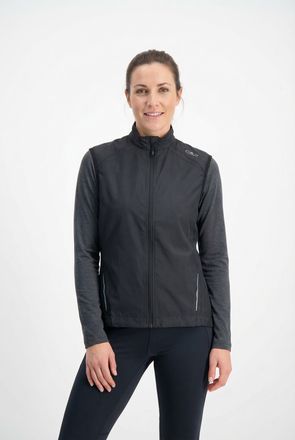 F.lli Campagnolo Funktionsweste CMP, Damen, Gr. 34, nero, Obermaterial: 100% Polyester, Westen Funktionsweste, mit reflektierenden Details, sportlicher Stil