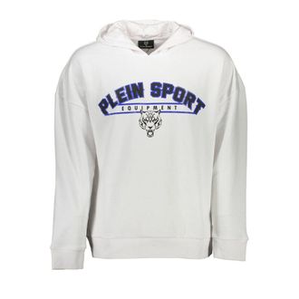 Plein Sport White Cotton Mens Mens Sweatshirt