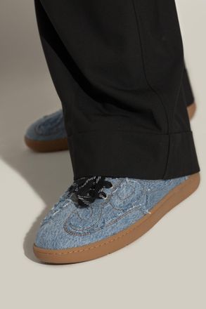 Ganni Laced Sports Shoes, Womens, Blue