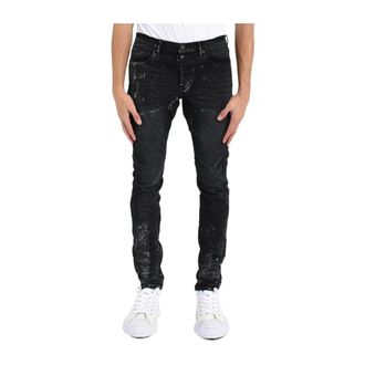 Purple Slim-fit Jeans, male, Black, Size: W32 P001 Low Rise Skinny Jean