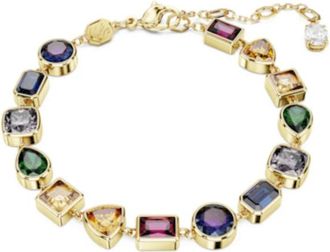 Swarovski Gouden Kristal Armband- Stijlvol Accessoire - Dames - Armbanden - Geel - ONE Size - Accessoires