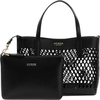 Guess Letty 2 in 1 Mini Tote - Dames - Shoppers - Zwart - ONE Size - Tassen