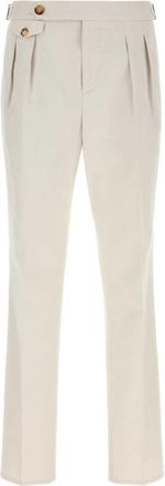 Brunello Cucinelli Off White Pleated Pants