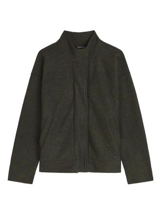 Eileen Fisher stand-collar short jacket - Verde