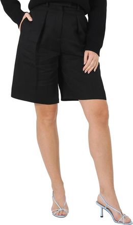 Roberto Cavalli Ladies Black Knee Length Shorts, Brand Size 42 ( US Size 8 )