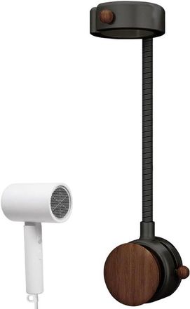 OEM Supporto Per Asciugacapelli, Supporto Regolabile A 360&deg;, Alternativa Allasciugacapelli Portatile, Organizer Per Asciugacapelli Con Ventosa Per Il Bagn