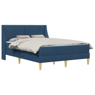 vidaXL Estructura De Cama Con Colch&oacute;n Con Cabecera Poli&eacute;ster Vidaxl