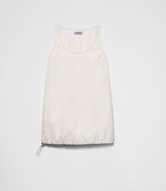 Prada Sleeveless technical pongé mini-dress