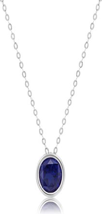 MAX + STONE 14k Yellow or White Gold 7mm Round Pendant Necklace with 18 Inch Cable Chain