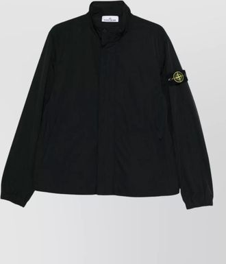 Stone Island high neck jacket side welt pockets