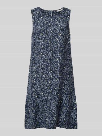 Tom Tailor A-Linie Freizeitkleid aus Leinen-Viskose-Mix in Marine, Gr&ouml;&szlig;e 34