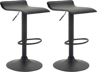 Clp Clp - Set De 2 Taburetes Dyn V2 En Simil Cuero Negro Negro