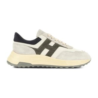 Hogan Hyperlight Sneakers - Heren - Sneakers - Beige - 39 1/2 EU - Leer - Schoenen