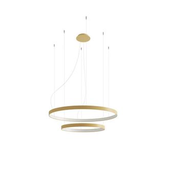 Sollux Lighting Modern Chandeliers 150x78x78cm 2xLight 3000K in Gold | Size: 150 x 78 x 78 cm