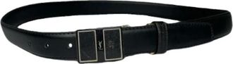 Saint Laurent Pre-owned Belts, female, Black, Size: ONE SIZE Pre-owned Vintage Leather Belt
