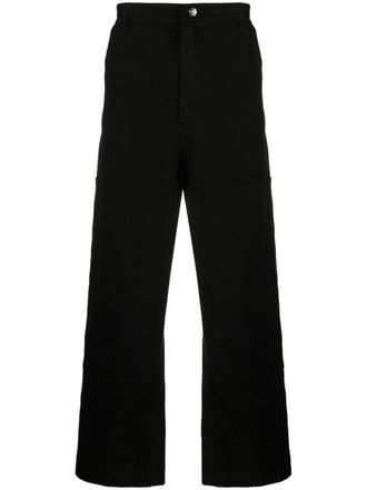 1989 STUDIO Ranch side snap-fastening trousers - men - Cotton - 30 - Black