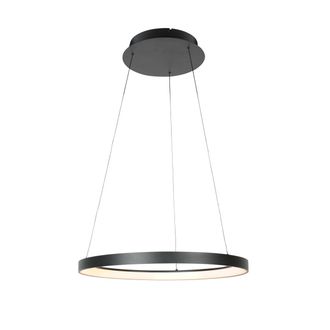 Steinhauer Steinhauer - L&aacute;mpara Colgante - Ringlede - Negro - Metal - &Oslash; 57cm
