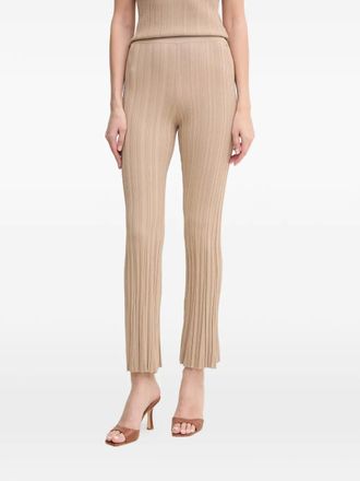 Guess Co Pantaloni a coste con placca logo - Toni neutri