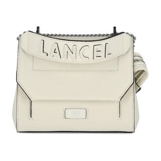 Lancel Witte leren Crossbody tas Ninon - Dames - Handtassen - Wit - ONE Size - Leer - Tassen