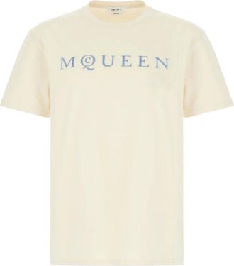 Alexander McQueen Alexander McQueen, T-Shirts, male, Beige, Size: XL T-Shirt