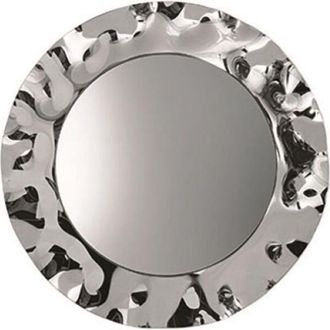 Capodarte Capodarte - Specchio tondo dance con cornice in vetro mosso D120 cm Fume