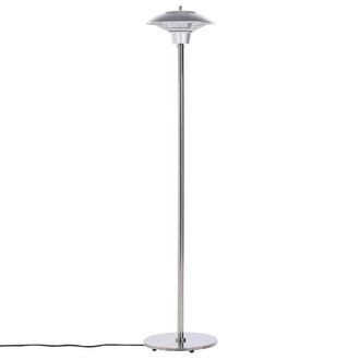 Beliani Estufa El&eacute;ctrica De Metal Plateado 1500 W Aluminio Jard&iacute;n Patio Exterior Aire Libre Aksja