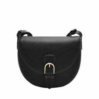 Fossil Womens Everleigh Crossbody Bag, Matt Black, 20.32Lcmx7.62Wcm x17.78H cm