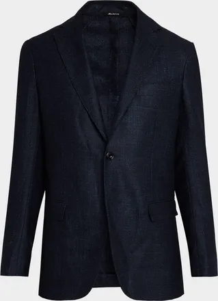Sartorio Men & apos;s Single-Breasted Textured Wool Blazer