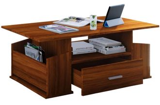 VCM Sofatically coffee table drawer Junata in Walnut