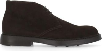 Doucal's Bruine Su&egrave;de Veterschoenen - Heren - Veterlaarzen - Bruin - 44 EU - Su&egrave;de - Schoenen