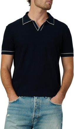 Joe's Jimmy Banlon Johnny Collar Polo Sweater in True Navy at Nordstrom, Size X-Large