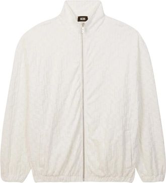 GCDS Jacquard Sportjack - Heren - Zomerjassen - Wit - S - Jassen